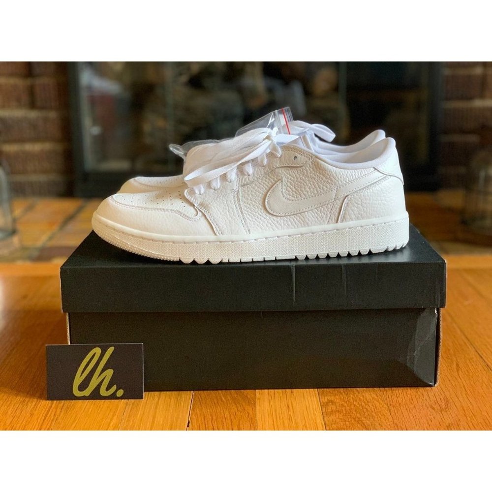 Size 10 Air Jordan 1 Low Golf "Triple White"
